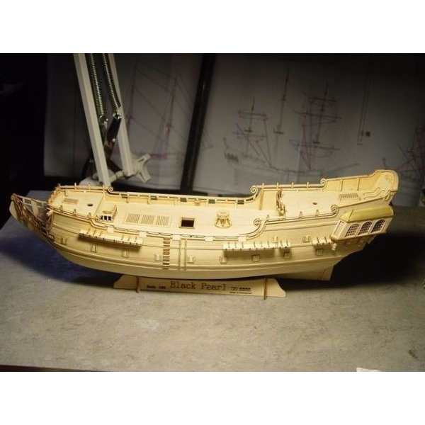 黒真珠 木製船 1/96スケール 船 帆船 ボート ヨット 木製 模型 モデル 